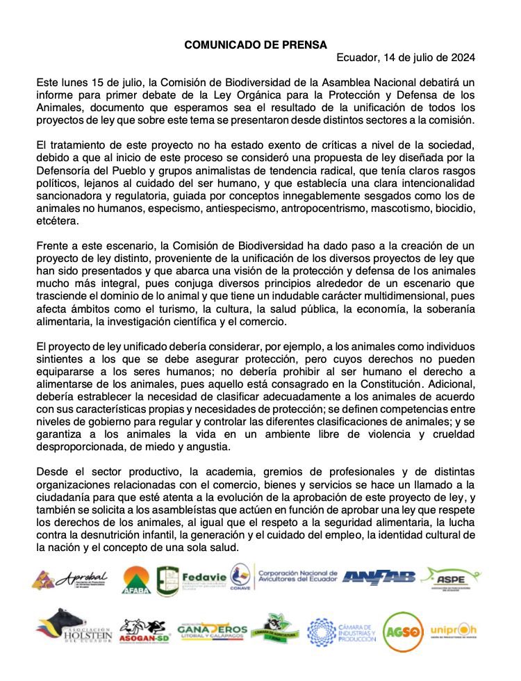 Comunicado ⬇️ #OlvidaLOA #RechazoLOA  #UnaSolaSalud.