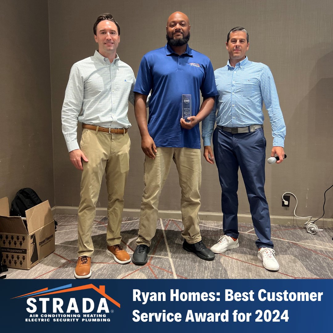 stradaservices's tweet photo. Thrilled to announce our recognition as the Best Customer Service provider for 2024 by Ryan Homes in Atlanta, GA! Excited for our continued partnership and commitment to 5-star customer service. Thank you, Ryan Homes! #YouOughtaCallStrada #StradaServices #CustomerServices https://t.co/OvfmQlQg3Z