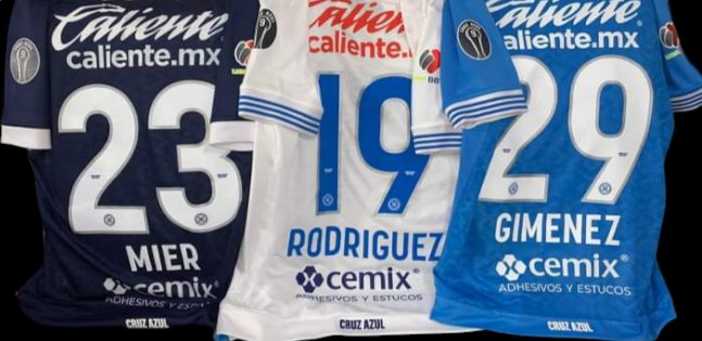 Tipografía y parches oficiales, torneo 24/25 <a href="/CruzAzul/">CRUZ AZUL</a>