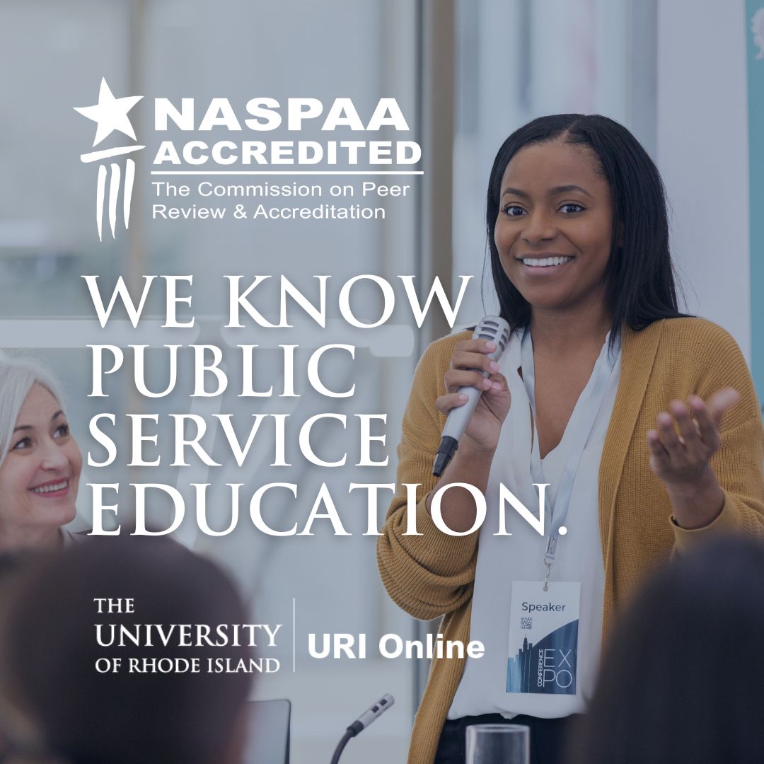 OnlineURI's tweet photo. We're proud to announce that URI Online's Master of Public Administration program is now @naspaa accredited! 📚 Dive into a curriculum designed to prepare leaders for the challenges of today's public sector. 

Discover the value of learning with us. 🌊🌐 https://t.co/4p1X8ugqt0 https://t.co/ipePaxKakI