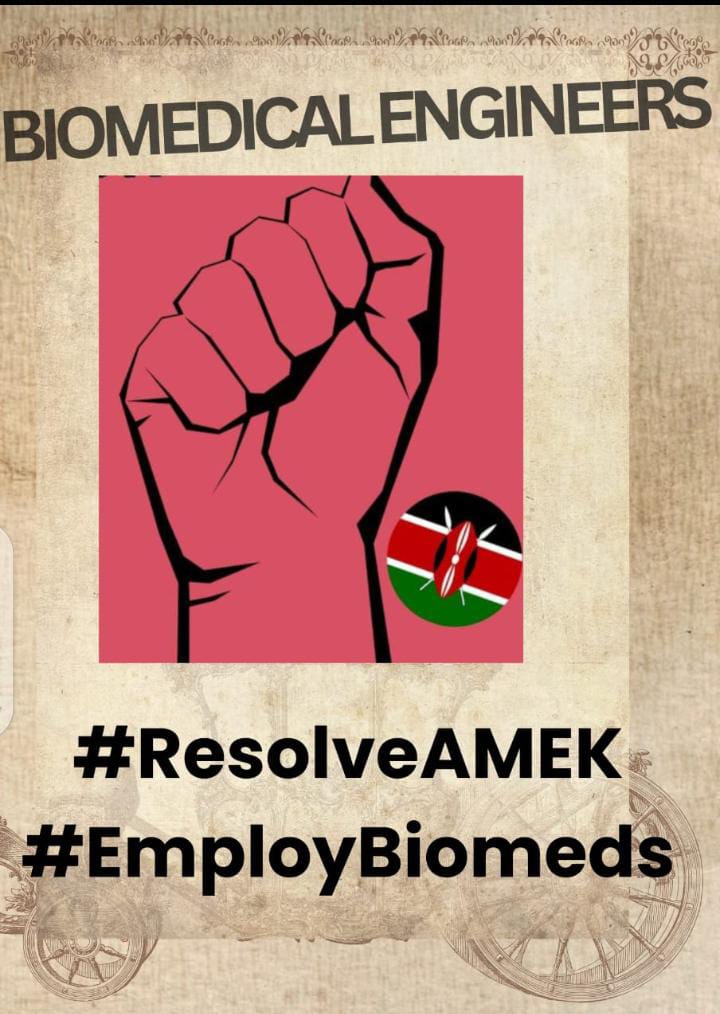 DerickKipkoech1's tweet photo. It's the time for engineers
We are coming for AMEK
#ResolveAmek
#EmployBiomeds
we suspend peace as biomedical engineers.
#ResolveAmek
#EmployBiomeds https://t.co/LP7b3FgC6J