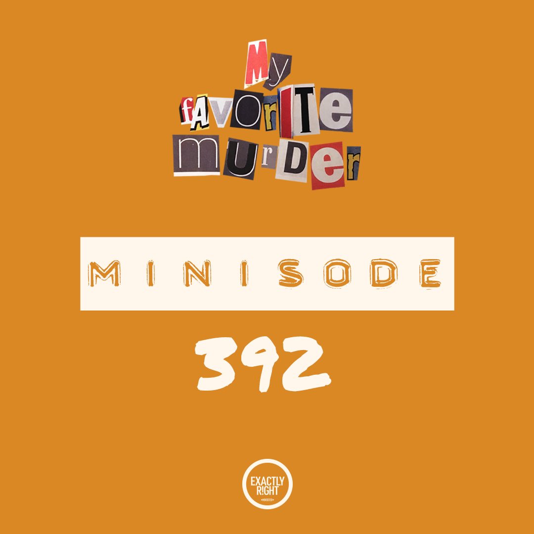 MyFavMurder's tweet image. "MFM Minisode 392"

This week’s hometowns include living next door to a serial killer and a scammer dad.

applepodcasts.com/MyFavoriteMurd…

#myfavoritemurder #minisode #MFMEpisodes #ssdgm #exactlyright