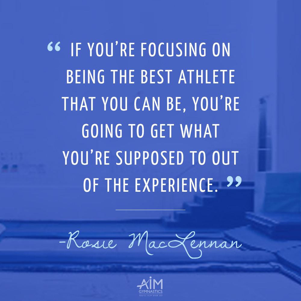aimgymca's tweet photo. "If you're focusing on being the best athlete that you can be, you're going to get what you're supposed to out of the experience." -Rosie MacLennan
-----
#MotivationalMonday - Rosie is a 2-time Olympic Champion &amp; 11-time World Medalist. 2016 Olympic gold: https://t.co/npQ65cxkFU https://t.co/CGYcfpFnK9