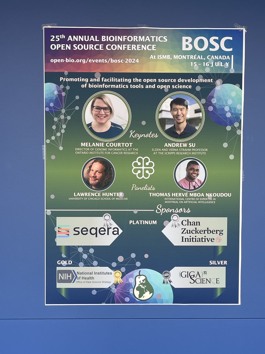 JasonWilliamsNY's tweet image. Ready to get started with #BOSC AT #ISMB2024 !