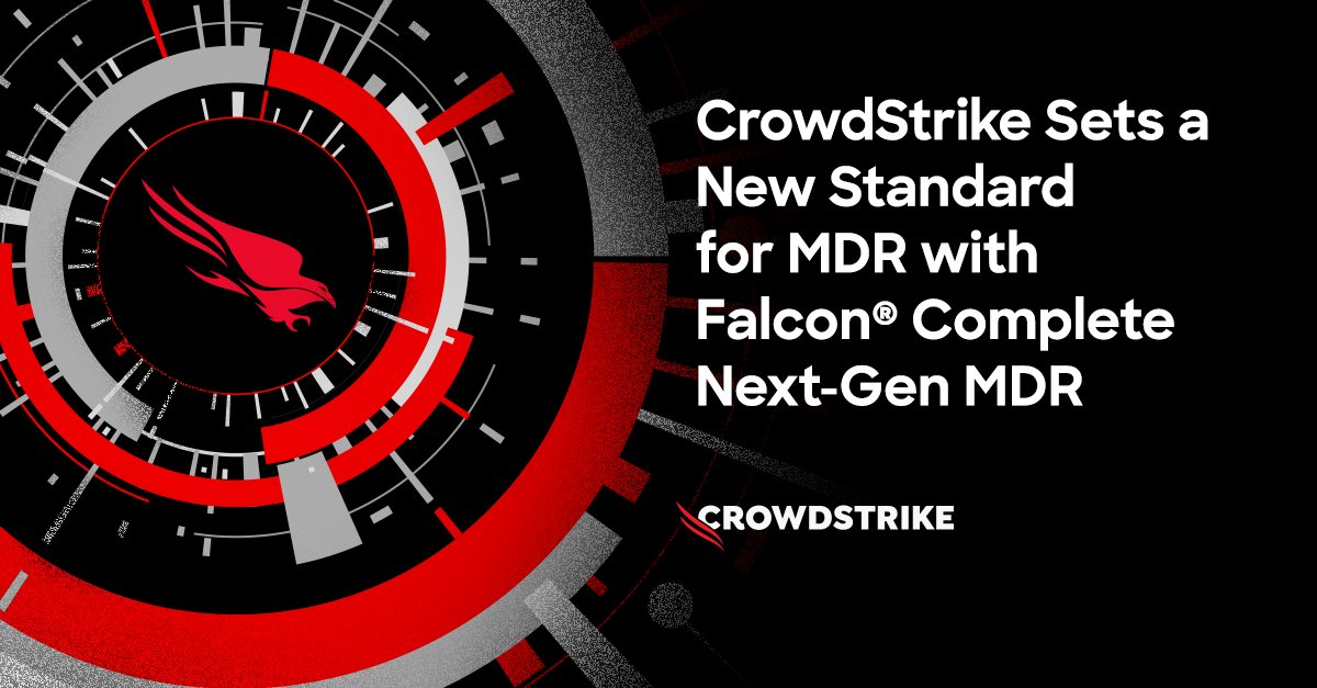 CrowdStrike's tweet image. 📢 Exciting news: today we announced CrowdStrike Falcon® Complete Next-Gen MDR to stop breaches with unprecedented speed and precision across the entire enterprise attack surface.
🔗 Full details on our blog: crwdstr.ke/6019iR6uv
#Cybersecurity #MDR #AI #ThreatIntelligence