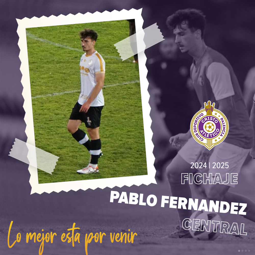 2⃣4⃣2⃣5⃣ 🅞🅕🅘🅒🅘🅐🅛

Juventud, firmeza y seriedad para el eje de la defensa. Esta es la carta de presentación de 𝗣𝗔𝗕𝗟𝗢 𝗙𝗘𝗥𝗡𝗔𝗡𝗗𝗘𝗭 🤝 𝗙𝗜𝗖𝗛𝗔𝗝𝗘 🟣 Bienvenido.

palenciacristo.com/?p=533

𝙑𝙖𝙢𝙤𝙨 𝙋𝙖𝙡𝙚𝙣𝙘𝙞𝙖 💜 𝙇𝙤 𝙢𝙚𝙟𝙤𝙧 𝙚𝙨𝙩𝙖 𝙥𝙤𝙧 𝙫𝙚𝙣𝙞𝙧