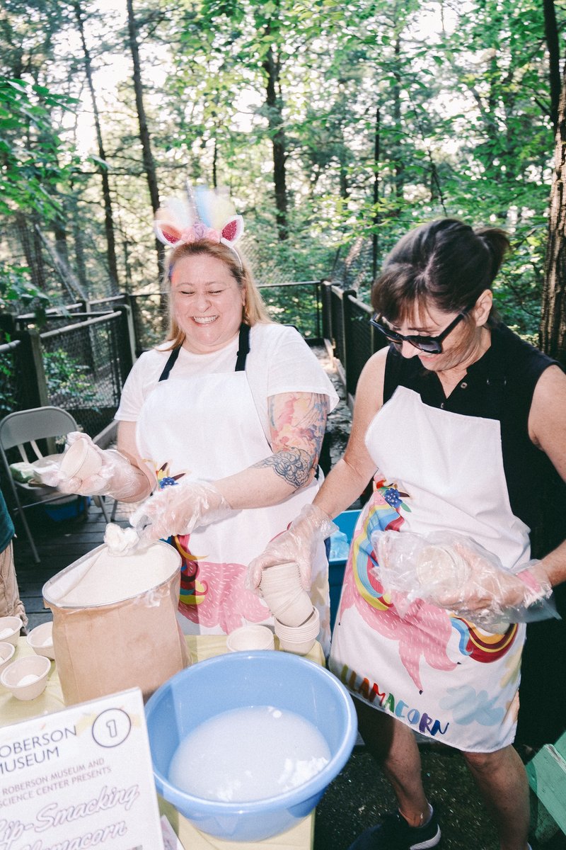 Roberson_Museum's tweet photo. We had a blast serving our Lip Smacking Llama-Corn Sundae at @rossparkzoo's Sundae Safari!

Thank you to everyone who came out to support the zoo and try the incredible creations from all our friends in the community. https://t.co/AGUqWNNTHa