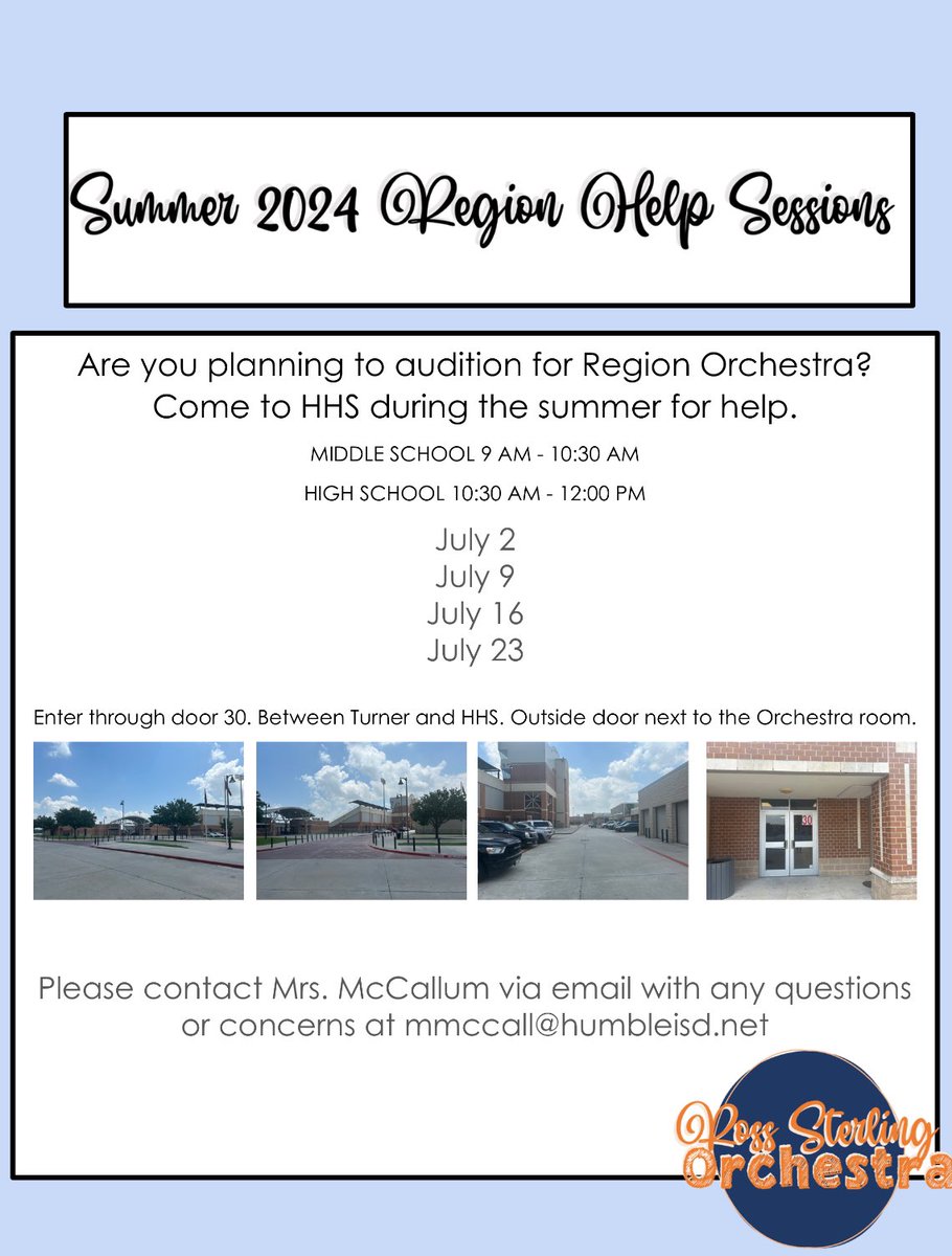NEXT REGION SESSION TOMORROW (7/16)!!