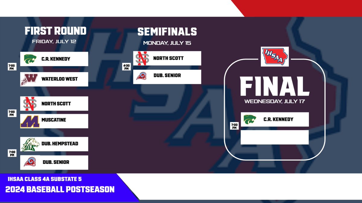 Tonight's semifinal substate game against Dubuque Senior has been moved to 4:30 PM. Go Lancers!