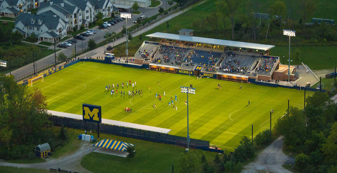 Internespo's tweet photo. ⭐️ Michigan Men’s Soccer

University of Michigan 🎓
📍 Ann Arbor, MI 
⚽️ @umichsoccer
👤 @chakadaley
🏟️ The UM Soccer Stadium (2,200)
🏆 2017 Regular Season Champion
⚡️ NCAA Division I · Big Ten

Team info: https://t.co/lzpEsd4ggJ

#ECNL #CollegeSoccer #GoBlue