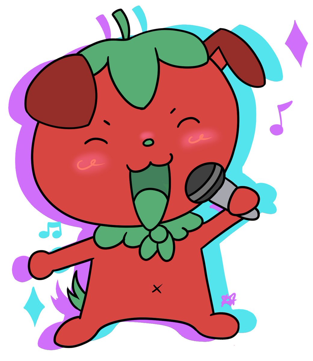 I'm slow to start this year but it was too fun to draw <a href="/Duckomato/">Duck 🦆🍅🐶</a>  I've been battling my perfectionism so I just put on some music and let this happen. I hope you like it Duck and let's karaoke some time!