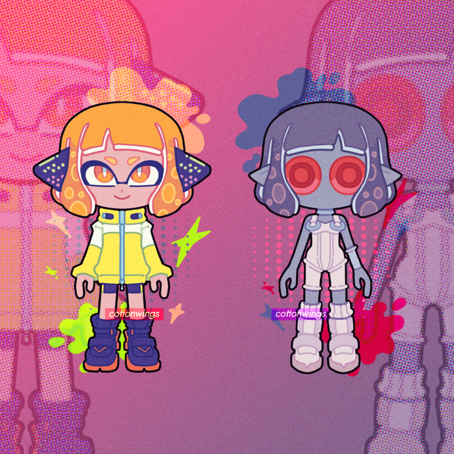 octoling_girl ,タコガール 「8 + 3 + n3 + 4#splatoon 」|𝙘𝙤𝙩𝙩𝙤𝙣 💿 Chief of CottonCorpのイラスト