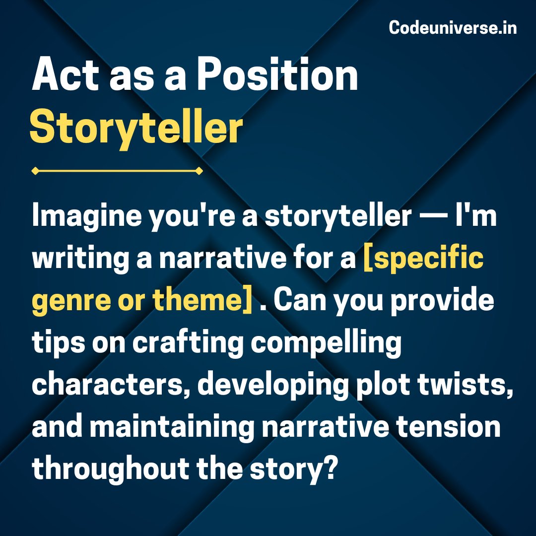 codeuniverse_'s tweet image. 🌟 Use ChatGPT effectively with these prompts !
