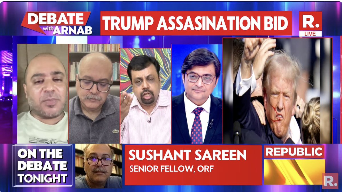 republic's tweet photo. #LiberalExtremists | Time to scrutinize toxic liberals?

Watch The Debate on #SuperprimetimeMax with Arnab and fire in your views - https://t.co/bGNdcdmovD
#DonaldTrump #TrumpAssasinationAttempt #UnitedStates #USElections #JoeBiden #Arnab #ArnabGoswami