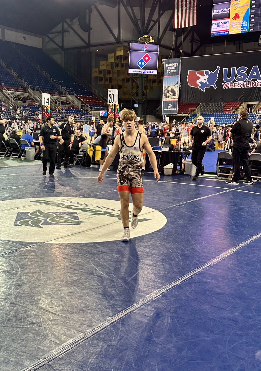 Lees  and Mack Attack take out Iowa first round. Lees beats state placer DeWitt 10-0 in first. Mack takes out Iowa State Champ Rowdy Neighbor after being down 8-0!  Battles back to take lead with :18 left and gets the fall!