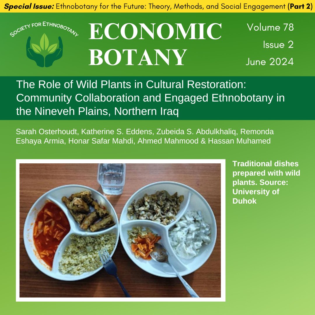 SEBotany's tweet photo. Don't miss Part 2 of the newest #EconomicBotany special issue, "Ethnobotany for the Future". 

Articles include "The Role of Wild Plants in Cultural Restoration," and more!

SEB members, log in at https://t.co/6GMe5iSAdm for access.

#SEBmembers #SEBpublications #SEBspecialissue https://t.co/Xbbjt5lELq