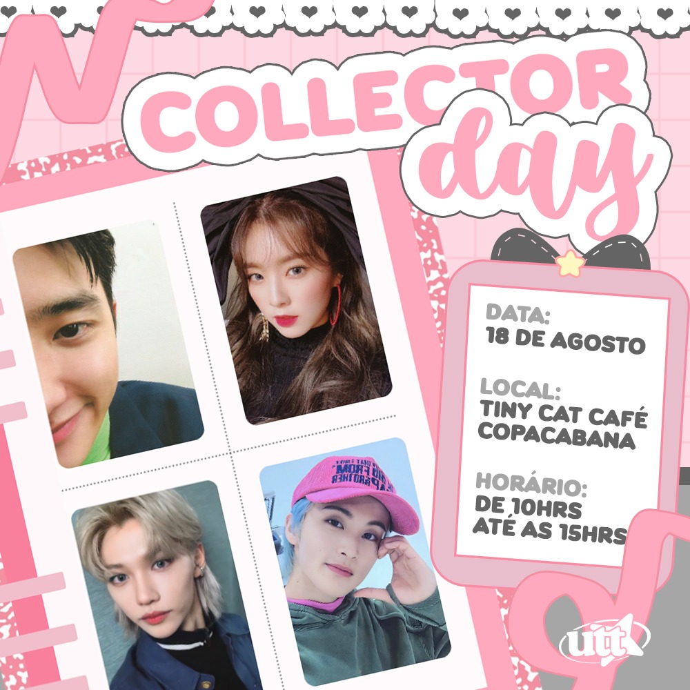 utteventos's tweet photo. 🚨 Atenção, Collectors Cariocas! 🚨

A Ultimate Eventos tem o prazer de convidar você para a primeira edição do Collector Day no Rio de Janeiro! 

Um dia inteiro dedicado a completar sua coleção dos seus grupos faves, com lojas incríveis, atividades interativas e muito mais! 🎉 https://t.co/Eb5pSw7dnF