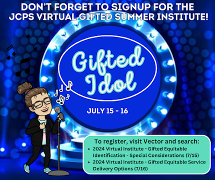 Great information about Gifted and Talented! #GiftedJCPS #GTInstitute 24
