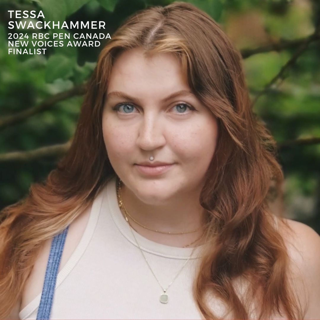 Last week, we announced our #NewVoicesAward winner and finalists. Get to know them better: meet Tessa Swackhammer 👋

<a href="/TessaSwck/">t.e.</a> is a queer writer based in #Hamilton. She's been published in a myriad of literary magazines including <a href="/GrainLitMag/">Grain Magazine</a>, Ocotillo Review, and <a href="/PressSans/">Sans. PRESS</a>.