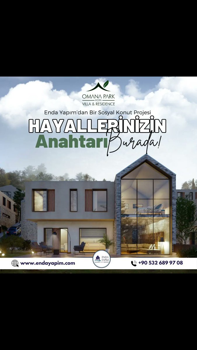 endayapim's tweet photo. "Huzur, Güven ve Konforun Buluşma Noktası"

Enda Yapımdan Bir Sosyal Konut Projesi
Hayallerinizin Anahtarı Burada!

👉 Akıllı Ev Sistemleri
👉 Açık ve Kapalı Havuz
👉 Sauna
👉 Fitness
👉 Kafe-Restoran
👉 Çocuk Oyun Alanları
👉 7/24 Güvenlikli 

bizimle iletişime geçebilirsiniz. https://t.co/FhV6fRXO2f