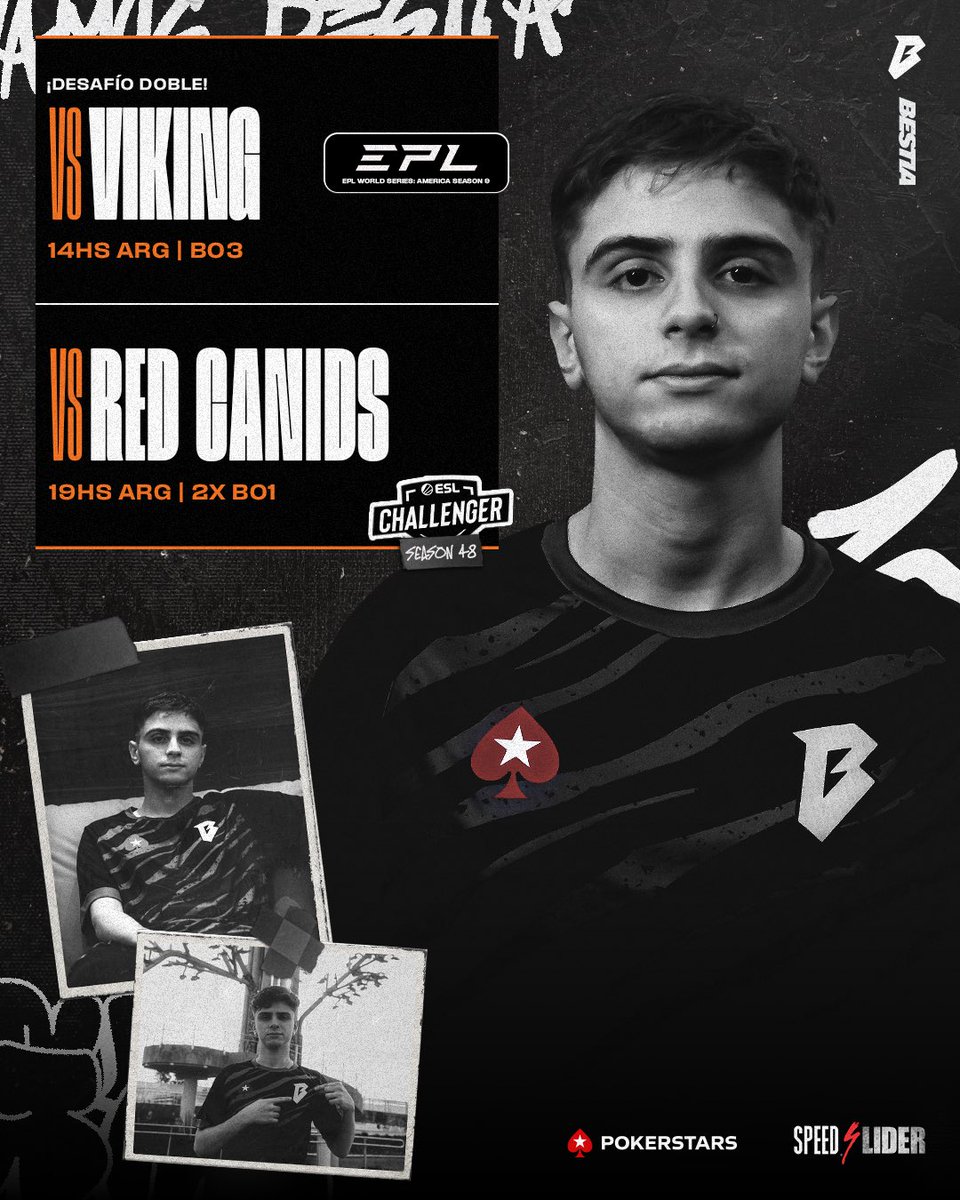 BESTIA (@bestia_corp) on Twitter photo HOY SE TROCA BALA
π <a href="/euproleague_/">EPL</a>
β° 14:00 HS π¦π·πΊπΎπ§π· || 13:00 HS π¨π± || 11:00 HS π²π½ || 19:00 HS πͺπΈ
π <a href="/VikingsKR/">Vikings KR</a>
π <a href="/ESLCS/">ESL Counter-Strike</a> Challenger League S48
β° 19:00 HS π¦π·πΊπΎπ§π· || 18:00 HS π¨π± || 16:00 HS π²π½ || 00:00 HS πͺπΈ
π <a href="/REDCanids/">RED Canids Kalunga</a>
#SomosBESTIA π HOY SE TROCA BALA
π <a href="/euproleague_/">EPL</a>
β° 14:00 HS π¦π·πΊπΎπ§π· || 13:00 HS π¨π± || 11:00 HS π²π½ || 19:00 HS πͺπΈ
π <a href="/VikingsKR/">Vikings KR</a>
π <a href="/ESLCS/">ESL Counter-Strike</a> Challenger League S48
β° 19:00 HS π¦π·πΊπΎπ§π· || 18:00 HS π¨π± || 16:00 HS π²π½ || 00:00 HS πͺπΈ
π <a href="/REDCanids/">RED Canids Kalunga</a>
#SomosBESTIA π