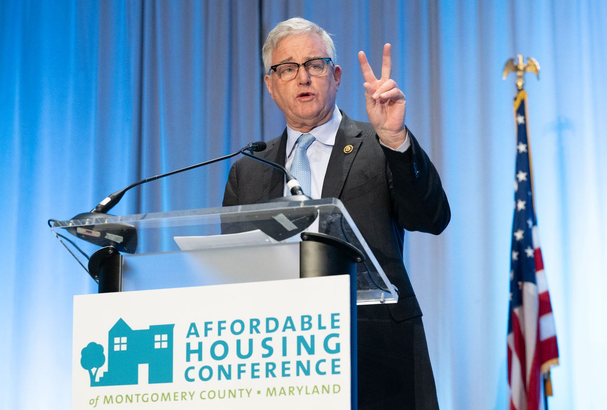 HousingMoCo's tweet photo. Thrilled to have had Honorary Co-Chairs Congressmen @RepRaskin, @RepDavidTrone, and @RepGlennIvey at this year's Summit! Their leadership is invaluable as we tackle the challenges ahead. #AHCMC #Leadership #CommunitySummit https://t.co/KWFPcL3L7D