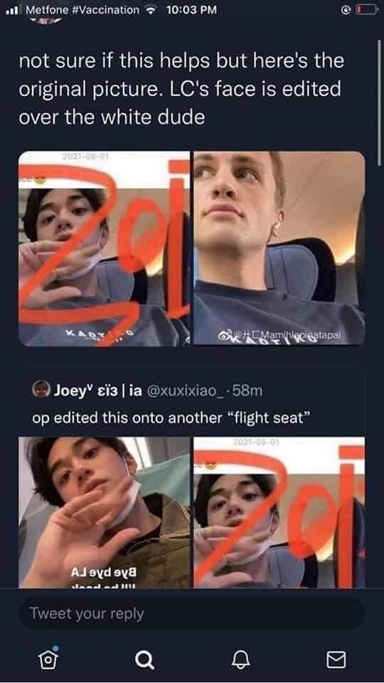 ralillll's tweet photo. @gpdcastle @kthhao Nah. They were sasaengs. All those faceless accounts who “came forward” as lc victims used the same mispelled #’s of his name and was linked to those stalkers and evidences were clearly fabricated. Like how tf can he be in two different places at once. https://t.co/cEGJh9ztWT
