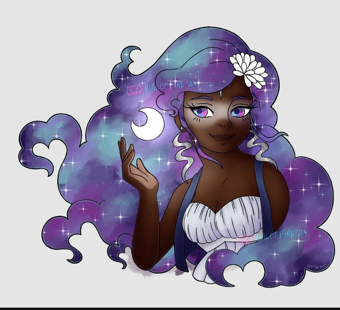 VialofFire's tweet photo. Art Fight 2: The Silver Lady for @FragmentofMagic 

I love her design sm 🌙🤍

#artfight #teamseafoam https://t.co/sYQHuyJwId