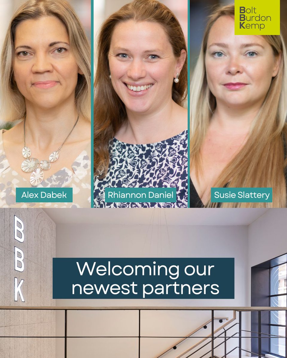 Bolt Burdon Kemp (@boltburdonkemp) on Twitter photo Hear what <a href="/Jonathan_BBK/">Jonathan Wheeler</a> says about our newest Partners:
'They have made wonderful contributions to BBK life. As partners, they will carry on that work & I'm thrilled to work more closely with them as our firm grows. Join me in congratulating them all.'
#employeespotlight Hear what <a href="/Jonathan_BBK/">Jonathan Wheeler</a> says about our newest Partners:
'They have made wonderful contributions to BBK life. As partners, they will carry on that work & I'm thrilled to work more closely with them as our firm grows. Join me in congratulating them all.'
#employeespotlight