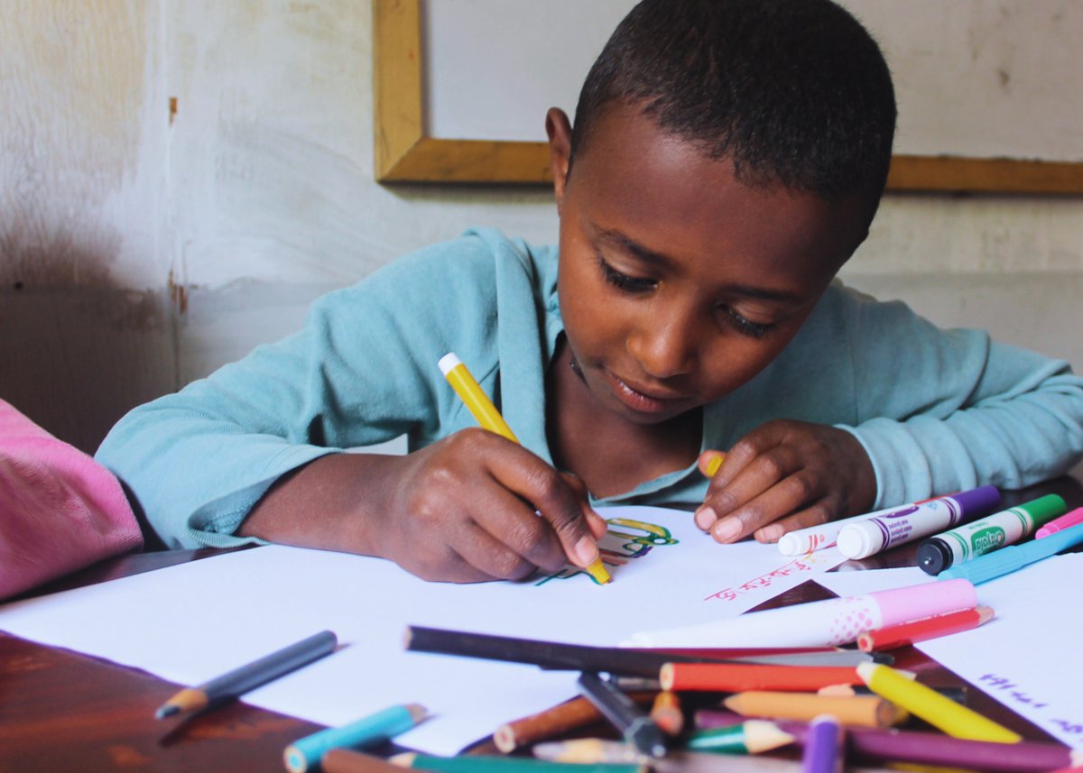 Mintesinot is really enjoying art class these days. He finds it a great way to express his creativity and learn new skills. It’s wonderful to see his interest in art growing! #ArtClass #CreativeLearning #ArtisticJourney