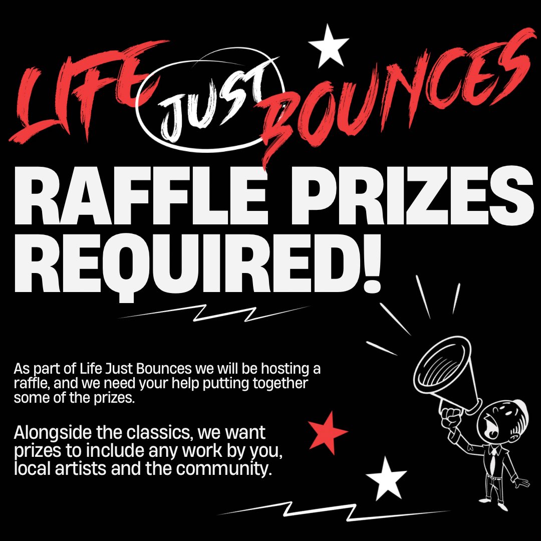 LifeBounces's tweet photo. We’re holding a raffle ‼️ Prizes are required ‼️ Please share ‼️ https://t.co/pCbEaFV71F