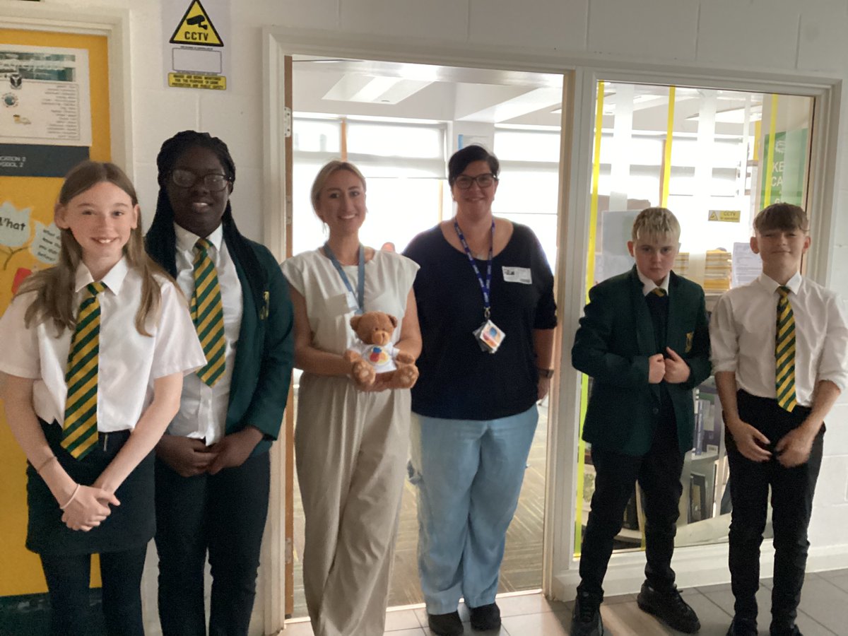 ArchbishMcGrath's tweet photo. Thanks so much to Jess and Sarah from @YBont who came in today to talk to pupils in 7CA about the amazing work they do. 7CA raised £151 for Y Bont last week by holding a bake sale and ‘Soak A teacher’. Thanks to all those who supported! https://t.co/CogsT7RdkQ