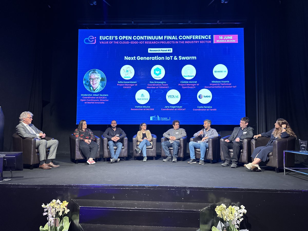 🏆 TERMINET wins the Strategic Liaisons Award at the @EUCloudEdgeIoT Open Continuum Conference for its pioneering work in #IoT technology. Recognized for seamless interconnection, efficient processing, and secure orchestration across the Edge-to-Core Cloud Continuum.