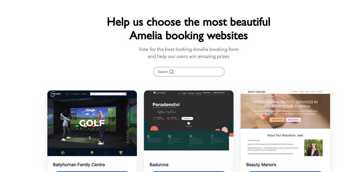 WPAmeliaBooking's tweet photo. All right, form submissions are complete! Now, feel free to vote for your favorite website using the link below and help us pick the winners.
https://t.co/rG6ztZWUNU
#wordpress #wpamelia #wordpressbooking https://t.co/Q6F17RZteN