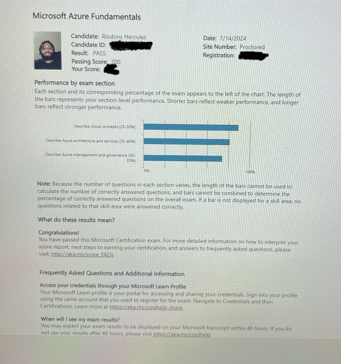 roubs_herc's tweet photo. The gauntlet continues! Microsoft Azure Fundamentals. Next up are IAM related certs to back up my existing experience and knowledge. https://t.co/EEPgIYbu92