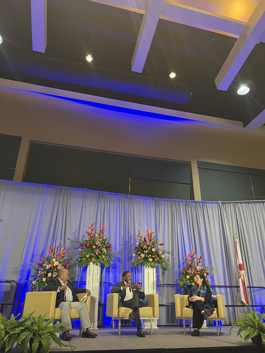 NARUC's tweet photo. Ken Thomas (@AARPFL), @CalvinGButler (@Exelon), and Hon. @HouckCPUC (@californiapuc) approached the path for grid modernization focusing on #cleanenergy while ensuring reliability and reasonable rates. #NARUCSUMMER24 https://t.co/fpxg030qHn