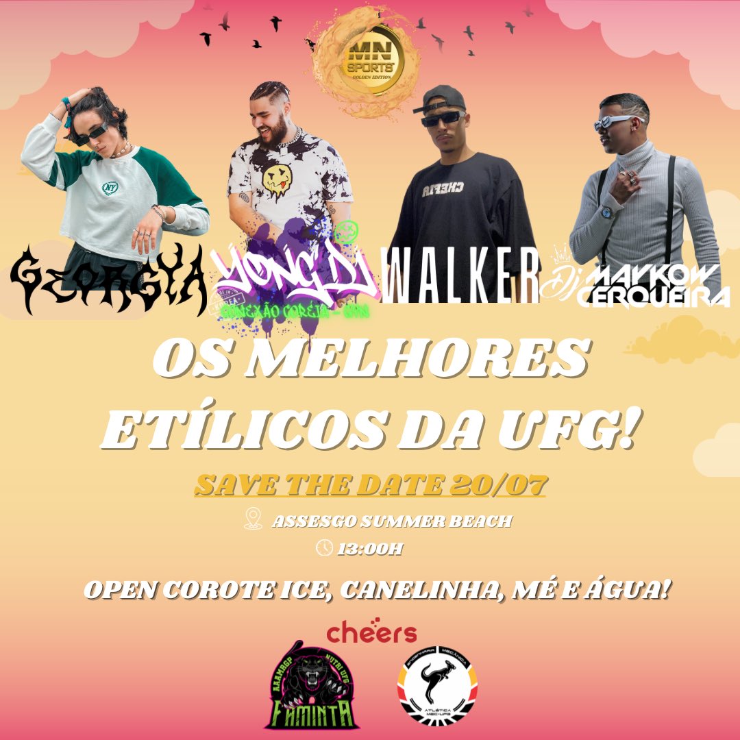FamintaUFG's tweet photo. FALTAM 5 DIAS PARA A MECNUTRI GOLDEN EDITION!

Venha curtir os melhores etílicos da UFG, são 4 atrações confirmadas, 10 atléticas convidadas, opens sensacionais e muito dedo no c* e gritaria 🤪🔥

Corre e compre seu ingresso com um de nossos comissários ou pelo app da Cheers!🎟️ https://t.co/pHOqQsCkSg