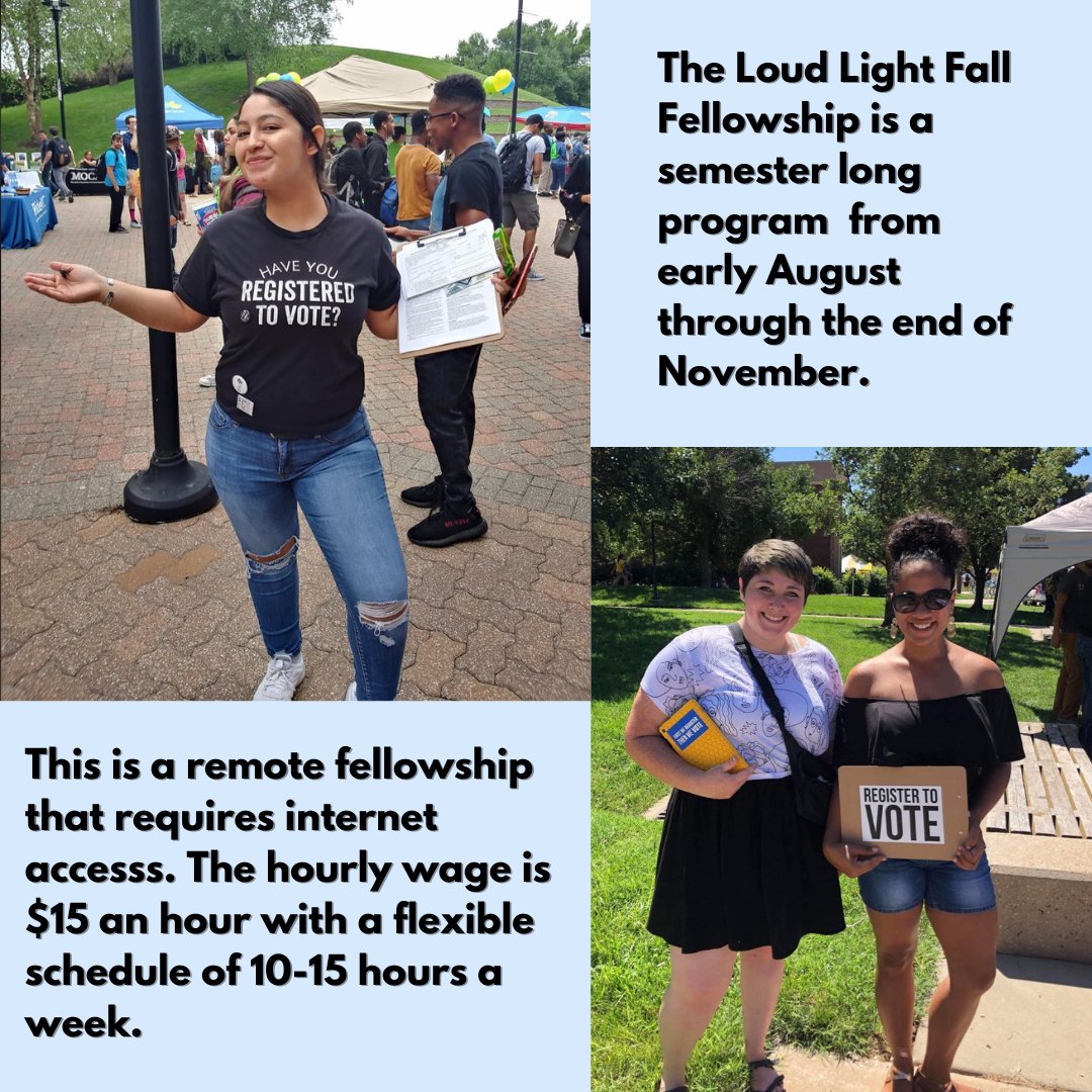 loud_light's tweet photo. We are now hiring our fellows for this fall π! For more details go to https://t.co/hfUFCTuCER π
#kansas #ks #ksleg #kstate #ku #wichitastate #washburn #pittstate #forthaysstate https://t.co/AiK9GoZDq1