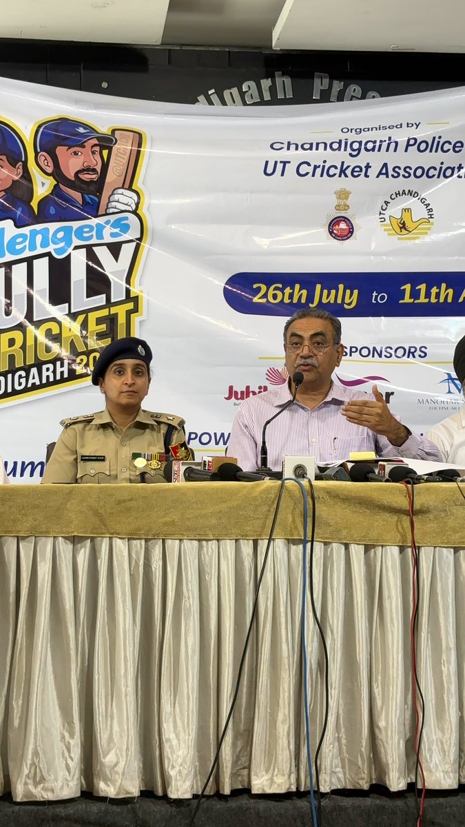 SanjayTandonBJP's tweet image. Announcing the Allengers Gully Cricket 2024 tournament, set for 27th July to 11th August for boys and 28th July to 11th August for girls, organized by Chandigarh Police and UTCA. This tournament is a fantastic opportunity for young cricketers to shine. Our continued slogan,…