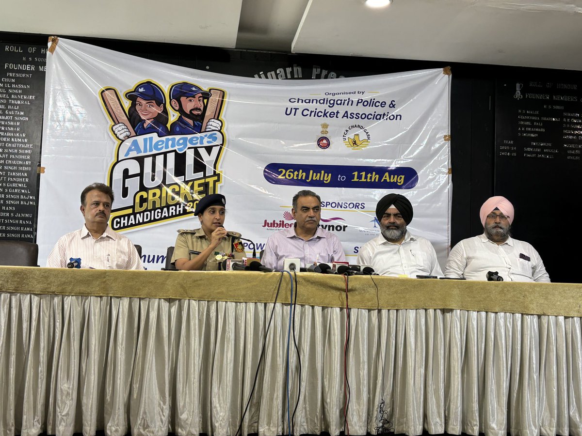 SanjayTandonBJP's tweet image. Announcing the Allengers Gully Cricket 2024 tournament, set for 27th July to 11th August for boys and 28th July to 11th August for girls, organized by Chandigarh Police and UTCA. This tournament is a fantastic opportunity for young cricketers to shine. Our continued slogan,…