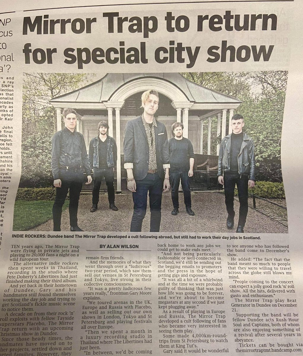 Our celebratory 10 year party made the news! 

Awooooo. 

December 21st. 
Beat Generator, Dundee. 

🎫: tinyurl.com/TMTBeatGen