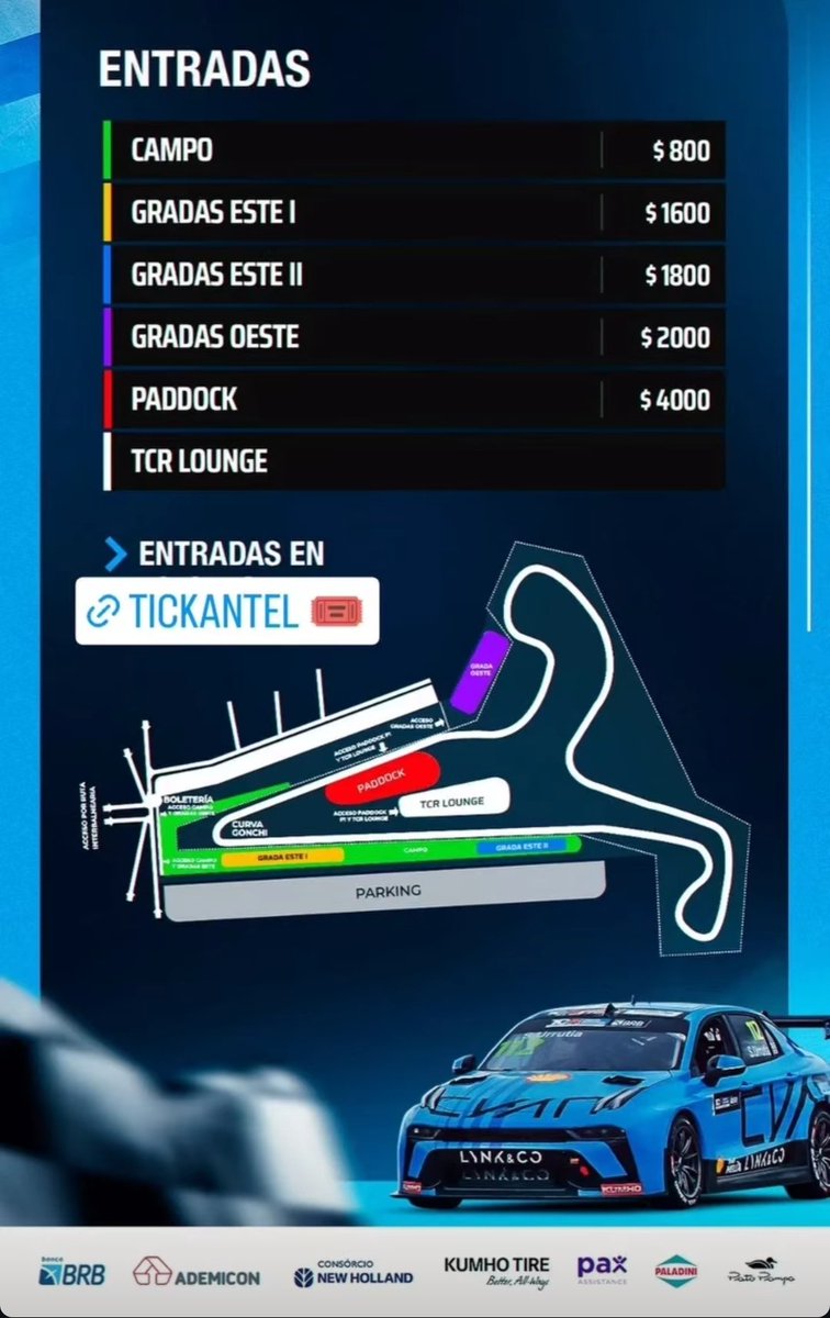 Sigue la venta de entradas anticipadas para la carrera del Mundial (FIA TCR World Tour) en El Pinar del 2 al 4 de agosto <a href="/TCR_Series/">TCR Series</a> <a href="/tcrsouthamerica/">TCR South America</a> <a href="/marcello_lotti/">Marcello Lotti</a> <a href="/AUVO2/">AUVO</a>