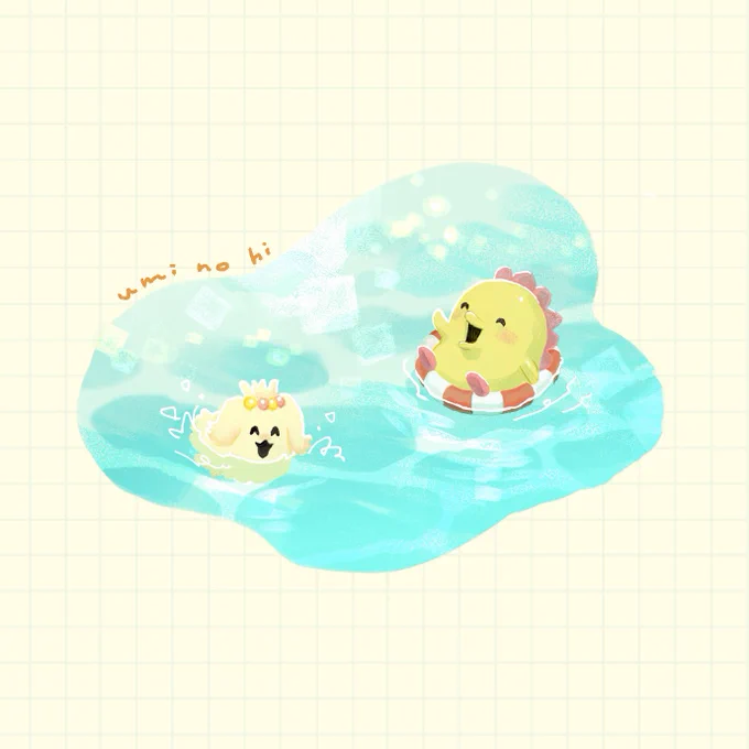 海楽しかったね🐬
#Tamagotchi #たまごっち #TamagotchiUni #海の日 