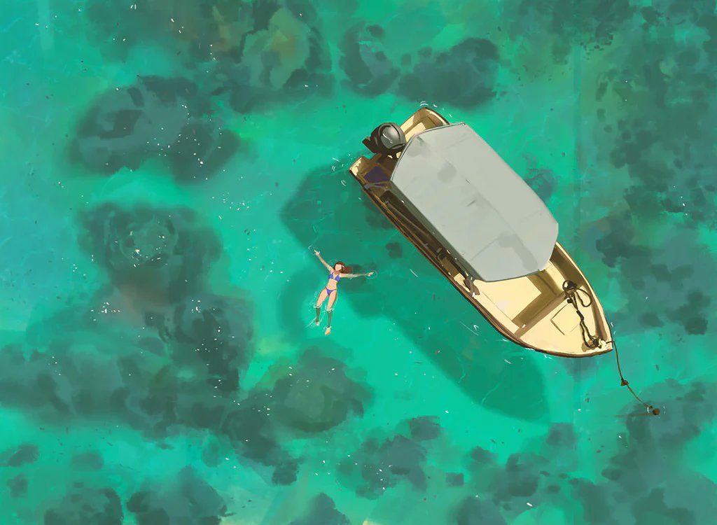 flandecocolab's tweet photo. Ilústrame el #verano. 

Ilustraciones (por orden) de snatti89, rhads, ra-lilium y daryalu26. https://t.co/8Ih1LafcHh