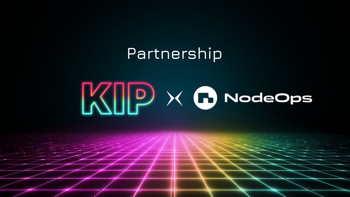 Pleased to welcome <a href="/NodeOps_App/">NodeOps</a> as our new Node Infrastructure Partner 🤝

KIP Checker Nodes are the heart of <a href="/KIPprotocol/">KIP Protocol</a>'s decentralized AI network. Delivering the best user experience and performance is crucial.

Moving forward, NodeOps will ensure smooth and efficient node