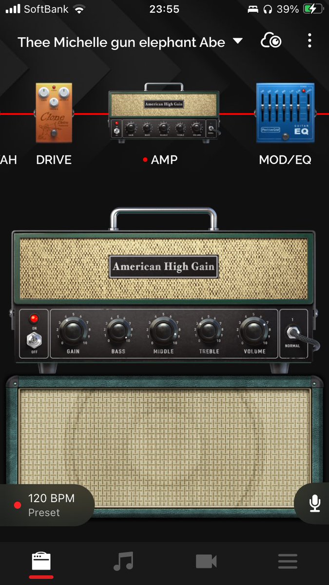 salinger1031's tweet photo. positive grid sparkでミッシェルの練習してる方...多分Fender系かmarshall系使ってると思うけど...写真のMesa Boogie JP-2Cのモデリング良いっすよ...ローがガツンとくる...エフェクトは味付け程度で...
#theemichellegunelephant
#ミッシェルガンエレファント
#アベフトシ
#positivegridspark https://t.co/tK0Sf61dVK