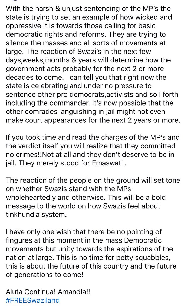My 2cents on the sentencing of the 
MPs