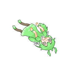 gyuu2_lime's tweet photo. （過去絵）
りばりは緑髪でゆるふわ可愛くて物凄く好きだし何回でも登場させたくなる子ですが、こういう感じの子がコミカルにぺちゃんこにされたら物凄くそそるな…という気持ちも時々湧く… https://t.co/EHhZP410oM