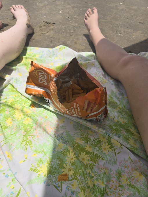 Seaguls can open Sunchips! Lol! We were in the water and they attacked our stuff! We hadn't opened anything