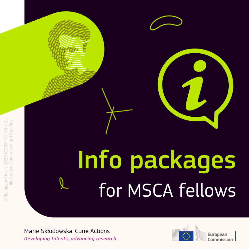 Are you working as a researcher or staff member of a #MSCA-funded project or are you about to start?
Learn more about your rights and obligations and other aspects such as:

🟧 allowances
🟩 secondments
🟪 cross-cutting issues
🟨 more opportunities

⬇️ europa.eu/!DwtWJp